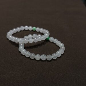 天然緬料高冰翡翠珠串